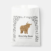Zwarte Boho Boog Heilige Koe Western Baby shower Bedankzakje (Voorkant)