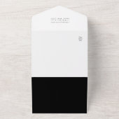 Zwarte Boho Protea Pampas Gras Trouw QR Code All In One Uitnodiging (Buitenkant)