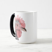 Zwarte Bold Waterverf Haan Mok (Voorkant links)