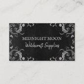 Zwarte  bollen en wittekaarten visitekaartje (Voorkant)