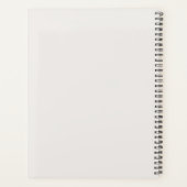 Zwarte Bollen Moderne Abstracte Kunst Planner (Achterkant)
