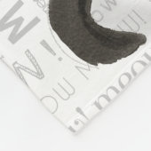 Zwarte Bombay Kerstman Fleece Deken (Hoek)