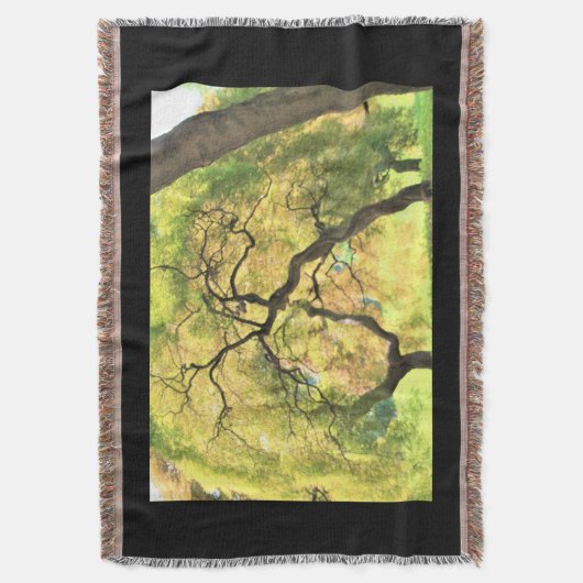 zwarte bomen deken (Voorkant Verticaal)