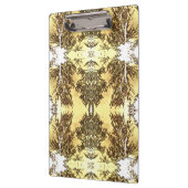 Zwarte Bomen Heldere Gele Hemel Klembord (Links)