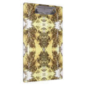 Zwarte Bomen Heldere Gele Hemel Klembord (Rechts)