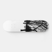 zwarte bomen persoonlijk skateboard (Horizontaal)