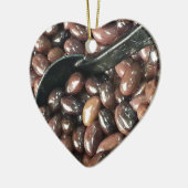 Zwarte bonen keramisch ornament (Links)