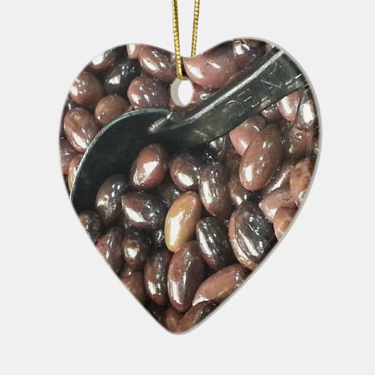 Zwarte bonen keramisch ornament (Links)