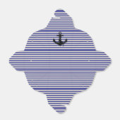 Zwarte boog Anchor op strepen Bedankdoosjes (Uitgevouwen)