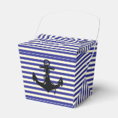 Zwarte boog Anchor op strepen Bedankdoosjes (Voorkant Zijde)