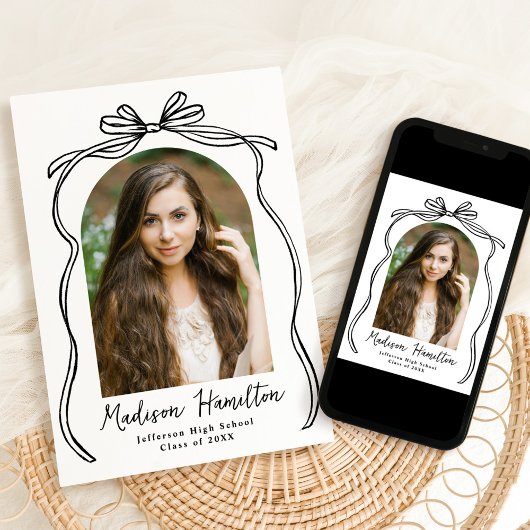  Zwarte Boog Arch Foto Afstuderen Aankondiging