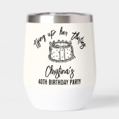 Zwarte boog bindt haar 40e verjaardag (Achterkant)