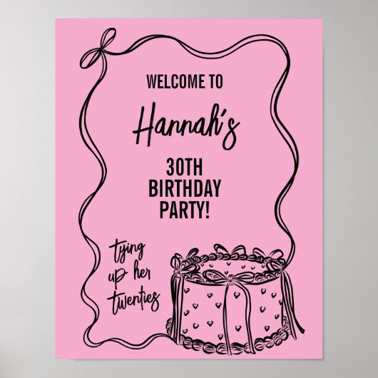 Zwarte boog die haar twintiger jaren vastbindt 30e poster (Voorkant)