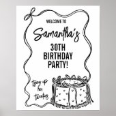 Zwarte boog die haar twintiger jaren vastbindt 30e poster (Voorkant)