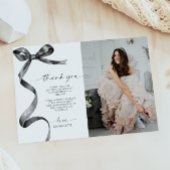 Zwarte Boog Foto Dankkaartkaart Kaart