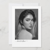 Zwarte boog foto verjaardag 30ste Verjaardagsfeest Kaart (Achterkant)