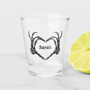 Zwarte Boog Gothische Tote Bachelorette Bruidsmeis Shot Glas
