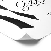 Zwarte boog Kaarten en geschenken teken Poster (Hoek)