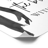 Zwarte boog laten we de bruid douchen met liefdest poster (Hoek)