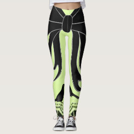 zwarte boog leggings
