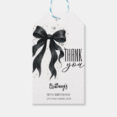 Zwarte Boog Moderne 30e Verjaardag  Cadeaulabel (Voorkant)