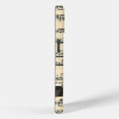 Zwarte boog op  bladmuziek Case-Mate iPhone case (Achterkant / Rechts)