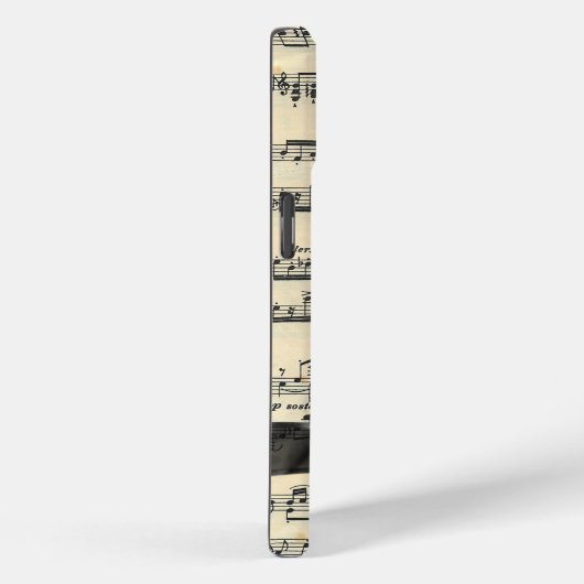 Zwarte boog op  bladmuziek Case-Mate iPhone case (Achterkant / Rechts)