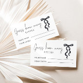 Zwarte boog Raad hoeveel kussen bruidsspel Informatiekaartje