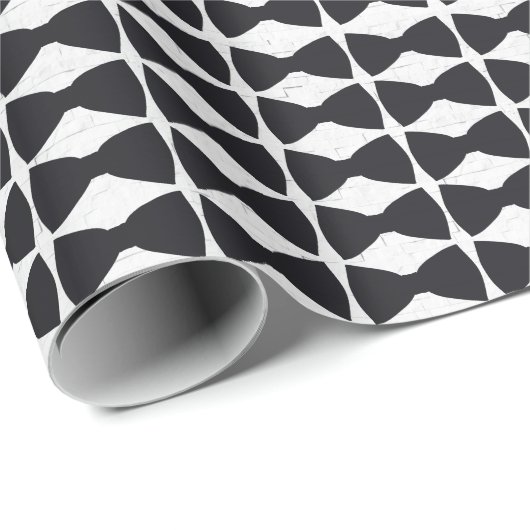 Zwarte boog Stropdas_2 inpakpapier (Rol Hoek)