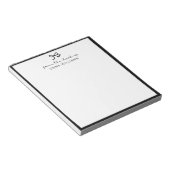 Zwarte boog, van het bureau van notitieblok (Schuin)