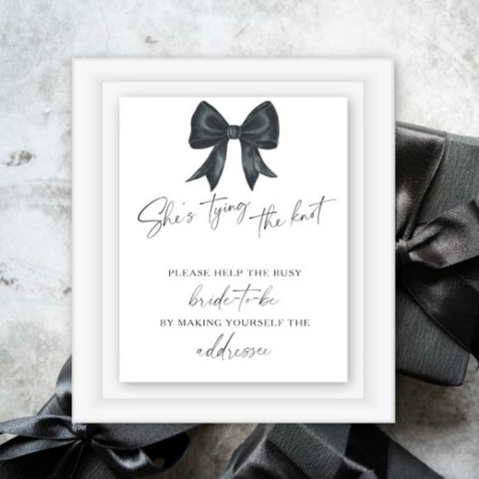 Zwarte boog Vrijgezellenfeest - Help de drukke bru Poster