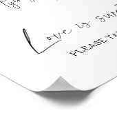 zwarte boog vrijgezellenfeest Liefde is lief neem  Poster (Hoek)