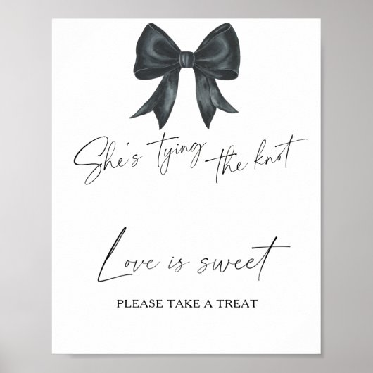 zwarte boog vrijgezellenfeest Liefde is lief neem Poster (Voorkant)