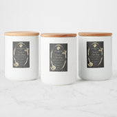 Zwarte-Boom Bark Hout Goud Etiket Logo (Flessen)