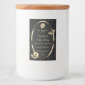 Zwarte-Boom Bark Hout Goud Etiket Logo (Voorkant)