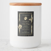 Zwarte-Boom Bark Hout Goud Etiket Logo (Voorkant)