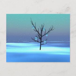 Zwarte boom briefkaart