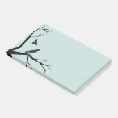 Zwarte boom en Ravens Post-it® Notes (Schuin)