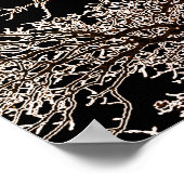 Zwarte boom poster (Hoek)