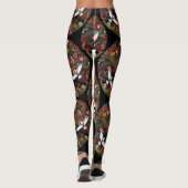 zwarte boom van leven leggings (Achterkant)