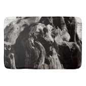 Zwarte boomrand badmat (Voorkant)