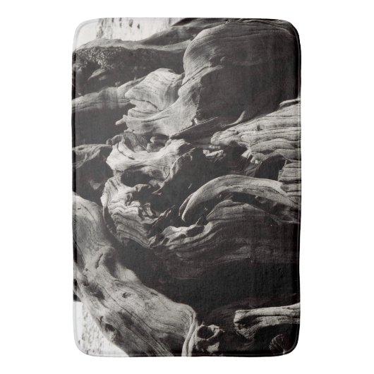 Zwarte boomrand badmat (Voorkant Verticaal)