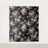 Zwarte boomstammen wandkleed (Voorkant)