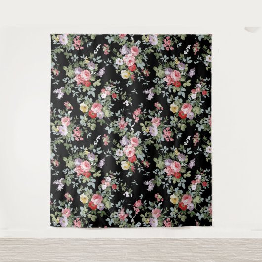 Zwarte  boomstammen wandkleed (Voorkant)