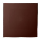 Zwarte boon (effen kleur) tegeltje (Voorkant)