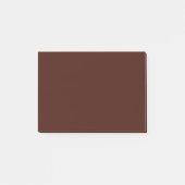 Zwarte Boon Effenkleur Post-it® Notes (Voorkant)