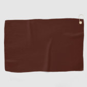 Zwarte boon (vaste kleur) golfhanddoek (Horizontaal)