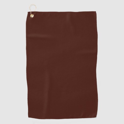 Zwarte boon (vaste kleur) golfhanddoek (Voorkant)