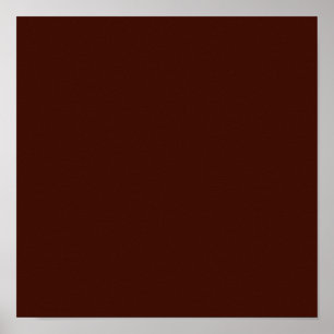 Zwarte boon (vaste kleur) poster