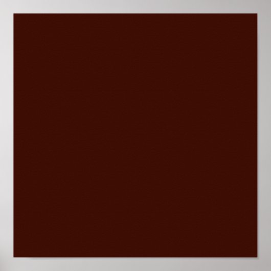 Zwarte boon (vaste kleur) poster (Voorkant)
